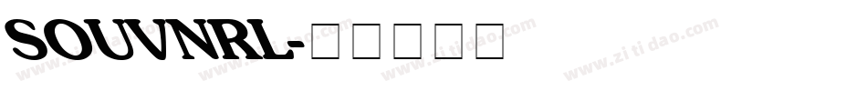 SOUVNRL字体转换