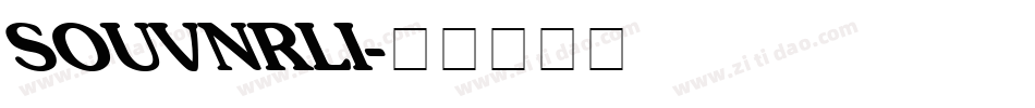 SOUVNRLI字体转换