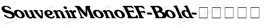 SouvenirMonoEF-Bold字体转换