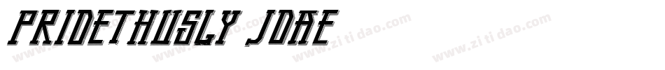 PrideThusly-JDAE字体转换