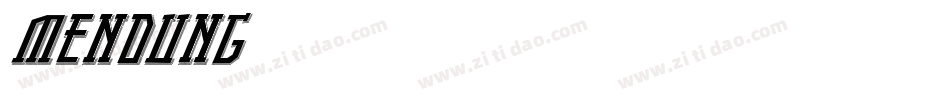 mendung字体转换