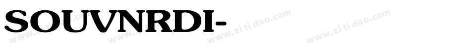 SOUVNRDI字体转换