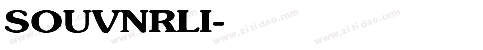 SOUVNRLI字体转换
