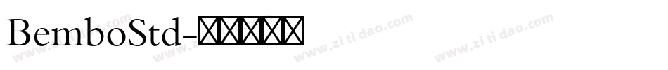 BemboStd字体转换