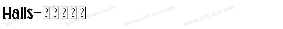 Halls字体转换