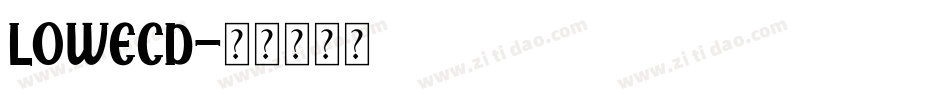 LOWECD字体转换