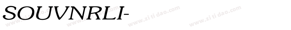 SOUVNRLI字体转换