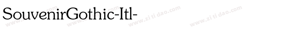 SouvenirGothic-Itl字体转换