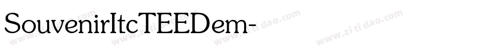 SouvenirItcTEEDem字体转换