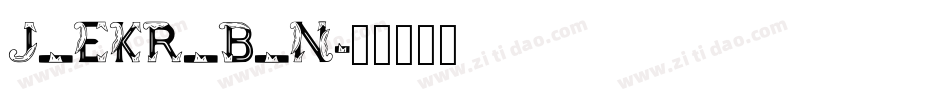 J_EKR_B_N字体转换