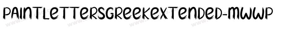PaintLettersGreekExtended-MWwP字体转换