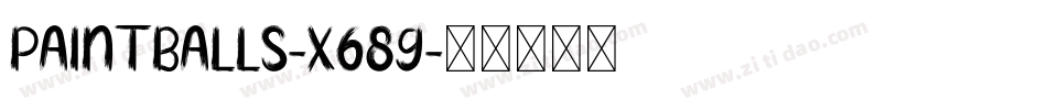 Paintballs-X689字体转换