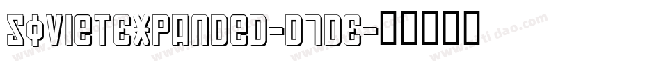 SovietExpanded-d7DE字体转换