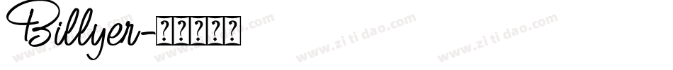 Billyer字体转换