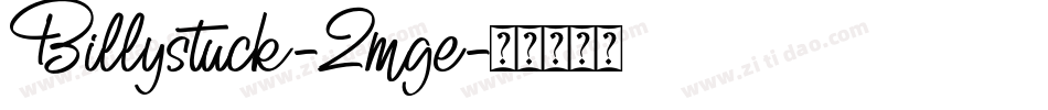 Billystuck-2mge字体转换