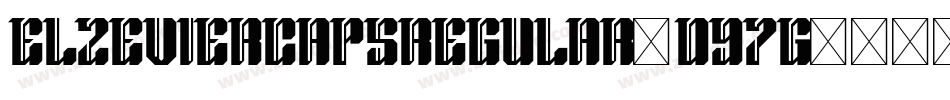 ElzevierCapsRegular-d97g字体转换