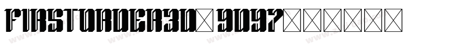 FirstOrder3D-9D97字体转换