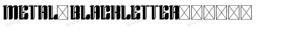 Metal-Blackletter字体转换