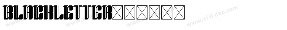 blackletter字体转换