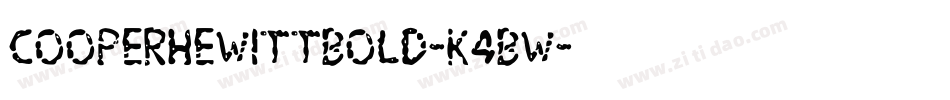 CooperhewittBold-K4BW字体转换