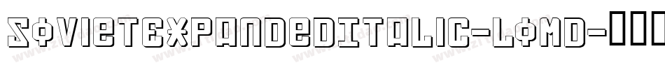 SovietExpandedItalic-LoMD字体转换