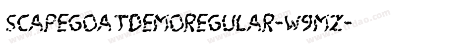 ScapegoatDemoRegular-w9mz字体转换
