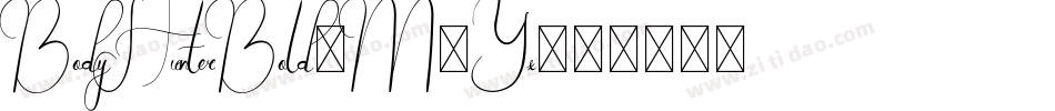 BodyHunterBold-M3Yx字体转换