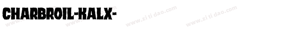 Charbroil-KAlX字体转换