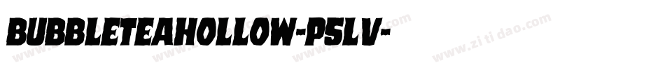 BubbleteaHollow-p5Lv字体转换