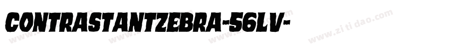 ContrastantZebra-56Lv字体转换