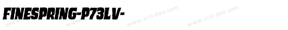 FineSpring-p73lv字体转换