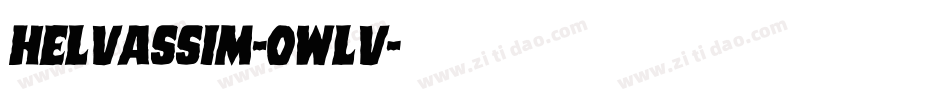 Helvassim-0WLv字体转换