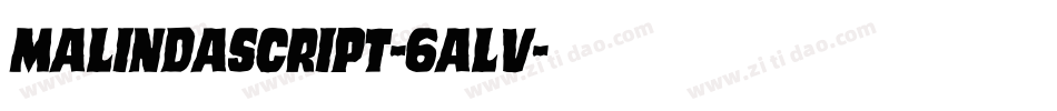 Malindascript-6ALv字体转换