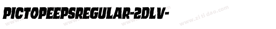 PictopeepsRegular-2DLv字体转换