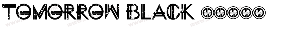 Tomorrow-Black字体转换