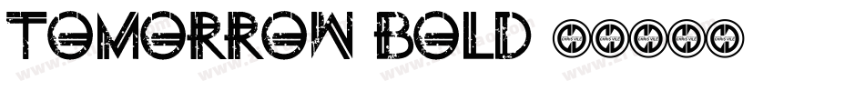 Tomorrow-Bold字体转换