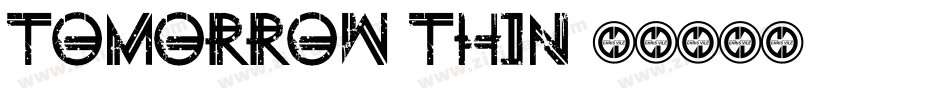 Tomorrow-Thin字体转换