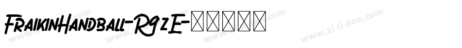 FraikinHandball-R9zE字体转换