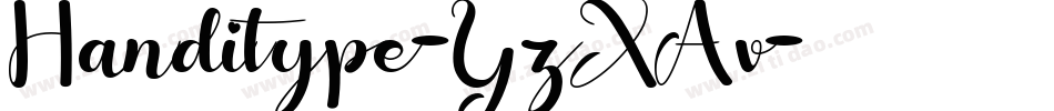 Handitype-YzXAv字体转换