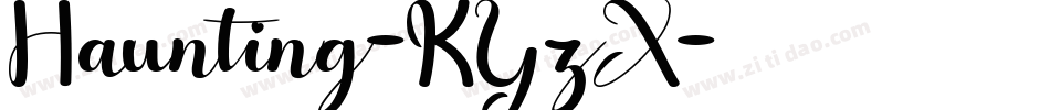 Haunting-KYzX字体转换