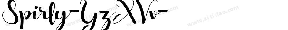 Spirly-YzXVv字体转换
