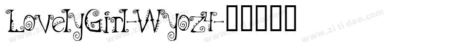 LovelyGirl-Wyoz4字体转换