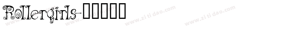 Rollergirls字体转换