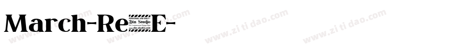 March-Re9E字体转换