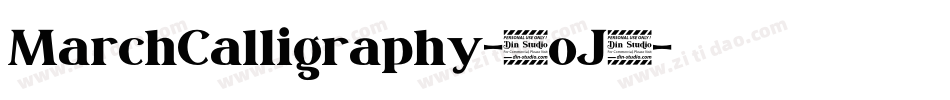 MarchCalligraphy-4oJ6字体转换