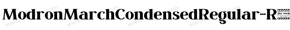ModronMarchCondensedRegular-R61W字体转换