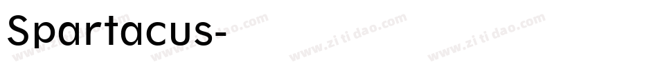 Spartacus字体转换