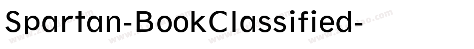 Spartan-BookClassified字体转换