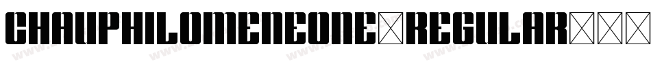 ChauPhilomeneOne-Regular字体转换