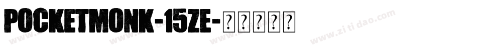 PocketMonk-15ze字体转换